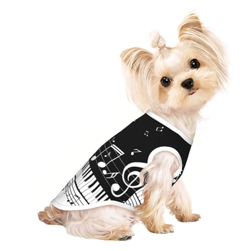 Hunde-Shirts für kleine Hunde, dehnbar, leicht, Tanktop, ärmellos, gestreift, Schwarz / Weiß Hunde-Shirts für kleine Hunde, dehnbar, leicht, Tanktop, ärmellos, gestreift, Schwarz / Weiß von EdWal