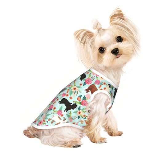 Hunde-Shirts für kleine Hunde, dehnbar, leicht, Tanktop, ärmellos, gestreift Hunde-Shirts für kleine Hunde, dehnbar, leicht, Tanktop, ärmellos, gestreift von EdWal