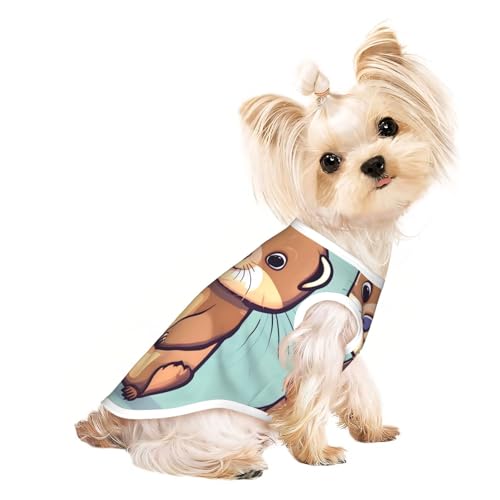 Hunde-Shirts für kleine Hunde, dehnbar, leicht, Tanktop, ärmellos, gestreift Hunde-Shirts für kleine Hunde, dehnbar, leicht, Tanktop, ärmellos, gestreift von EdWal
