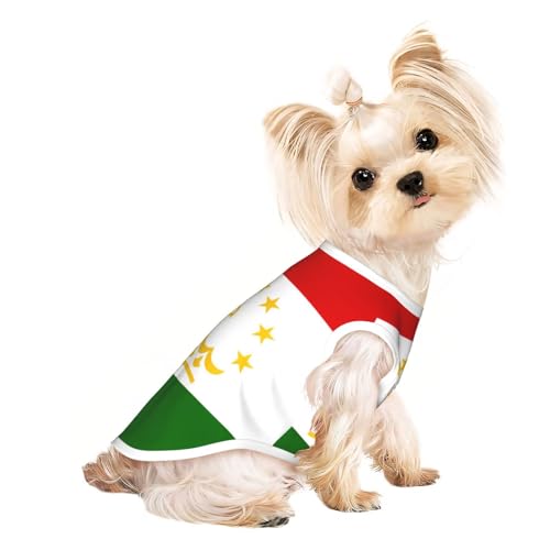 Hunde-Shirts mit Flagge von Tadschikistan, für kleine Hunde, dehnbar, leicht, Tanktop, ärmellos, gestreift Hunde-Shirts mit Flagge von Tadschikistan, für kleine Hunde, dehnbar, leicht, Tanktop, ärmellos, gestreift von EdWal