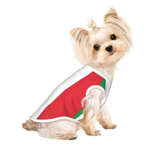 Hunde-Shirts mit italienischer Flagge, für kleine Hunde, dehnbar, leicht, Tanktop, ärmellos, gestreift Hunde-Shirts mit italienischer Flagge, für kleine Hunde, dehnbar, leicht, Tanktop, ärmellos, gestreift von EdWal
