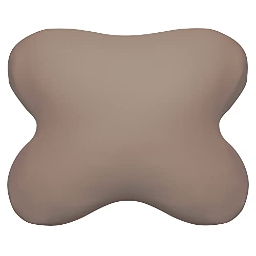 Edda Lux Bezug passend für Tempur All-Around Schlafkissen, 60/56 x 50/48 cm, formbeständiger Jersey Kissenbezug für Schmetterlingskissen, aus 100% Baumwolle, in Toffee von Edda Lux