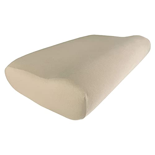 Edda Lux Bezug passend für PILLOWISE Nackenstützkissen, 55 x 35 cm, formbeständiger Jersey Kissenbezug aus 100% Baumwolle, in Cappuccino von Edda Lux