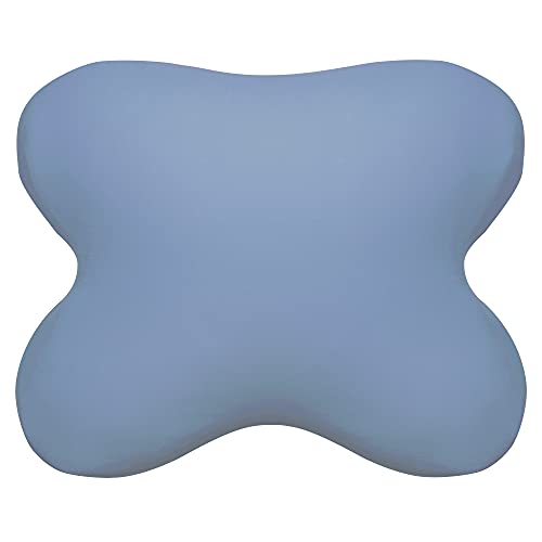 Edda Lux Bezug passend für Tempur All-Around Schlafkissen, 60/56 x 50/48 cm, formbeständiger Jersey Kissenbezug für Schmetterlingskissen, aus 100% Baumwolle, in Jeansblau von Edda Lux