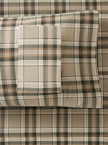 Eddie Bauer Flanell-Bettwäsche-Set, komplett mit Edgewood Plaid von Eddie Bauer