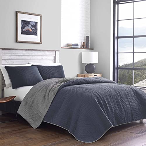 Eddie Bauer Hidden Lake Quilt Set, Twin, Blue von Eddie Bauer
