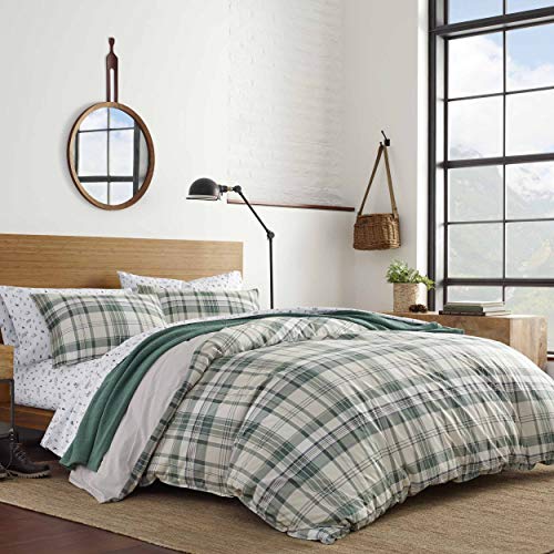 Eddie Bauer Timbers Plaid Duvet Cover Set, Twin, Evergreen von Eddie Bauer