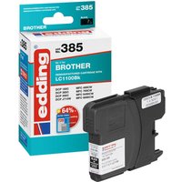edding Druckerpatrone EDD-385 schwarz kompatibel zu brother LC-1100BK von Edding