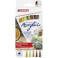 Acrylmarker 5300 Natur fein 5er-Set Acrylmarker 5300 Natur fein 5er-Set von Edding