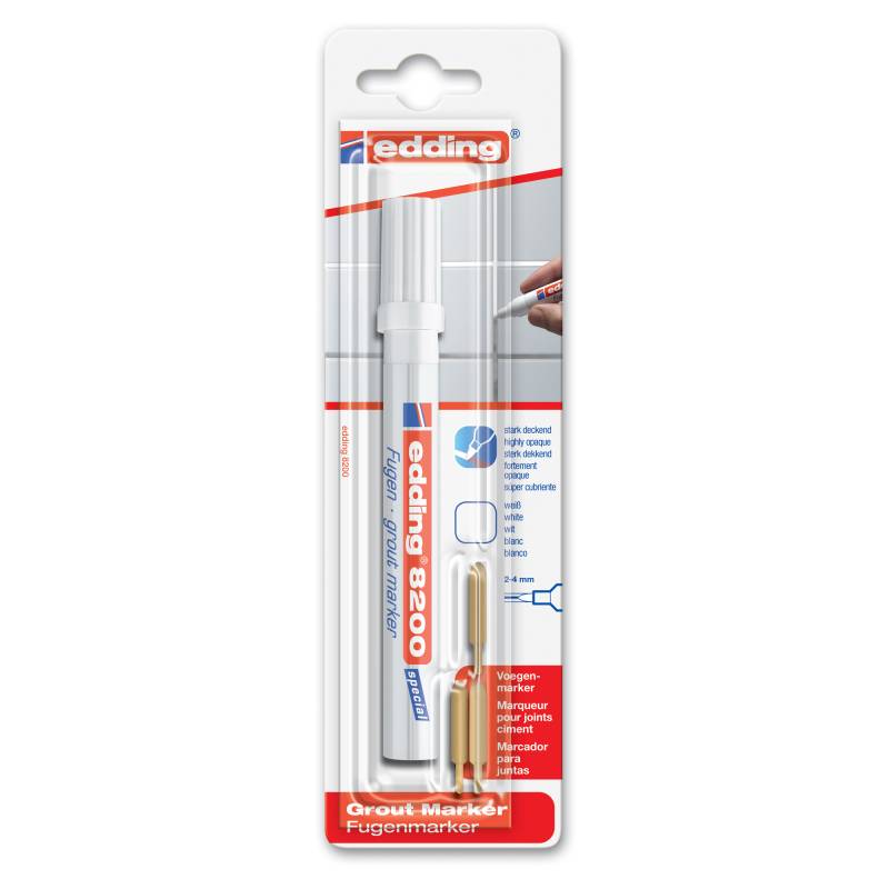 Edding Fugenmarker '8200' weiß 2 - 4 mm von Edding