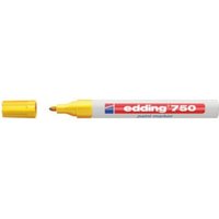 Edding Lackmarker 750 gelb Rundspitze Strichbreite ca.2-4mm von Edding