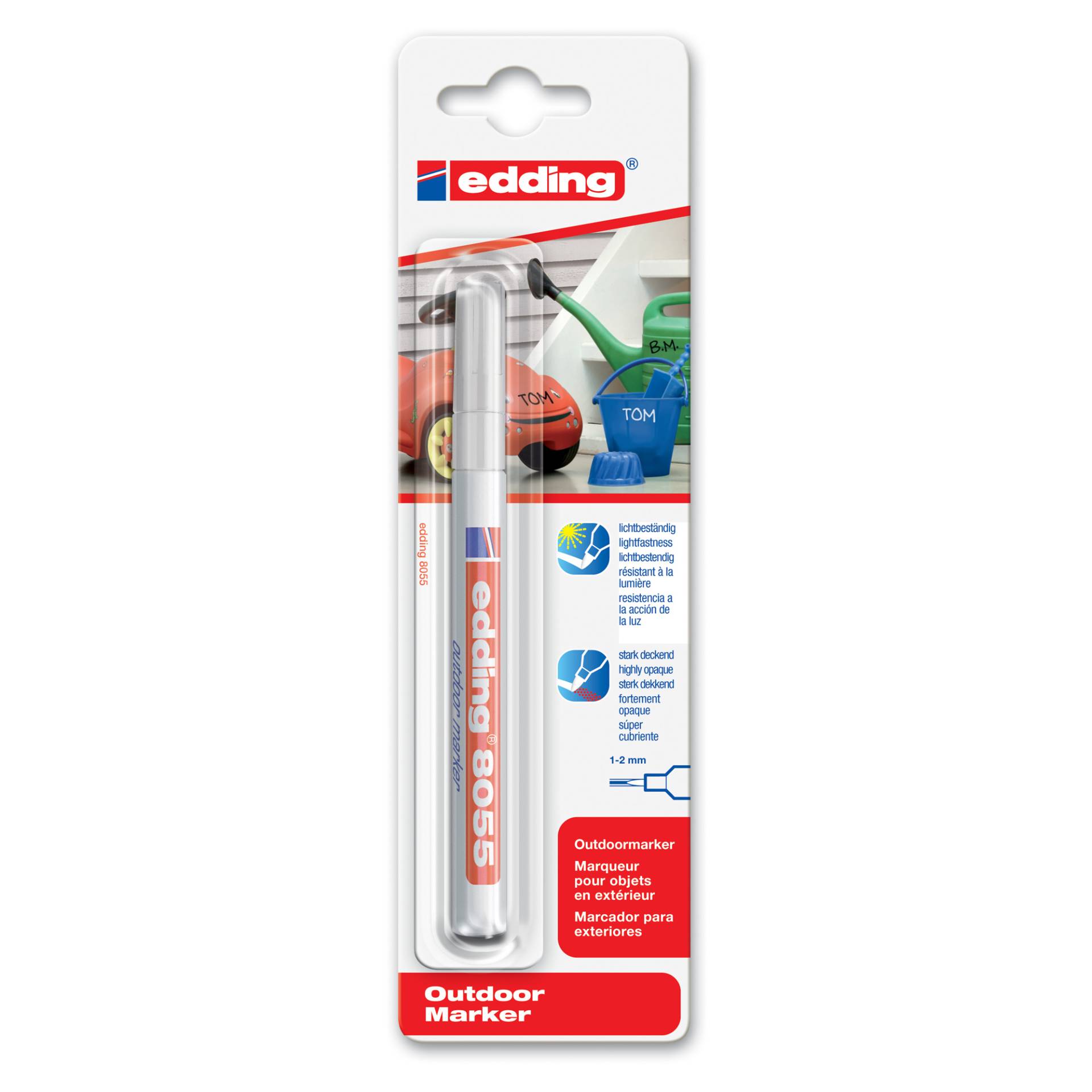 Edding Outdoormarker '8055' weiß 1-2 mm von Edding