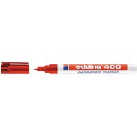 Edding Permanentmarker 400 rot Rundspitze Strichbreite ca.1mm von Edding