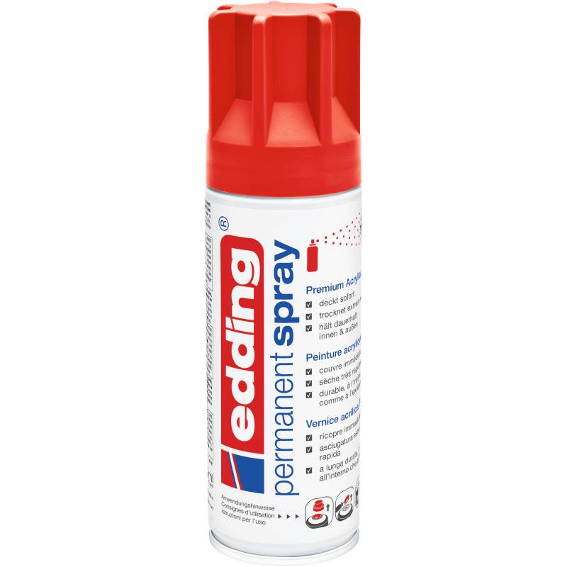 Edding Sprühlack verkehrsrot matt 200 ml von Edding