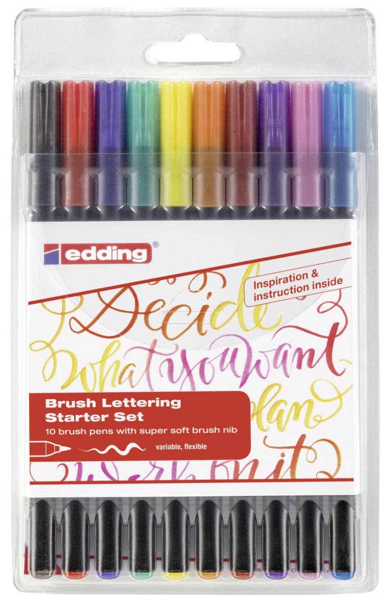 edding 1340 Brushlettering Starter 10er-Set von Edding
