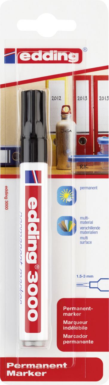 edding 3000 permanent marker schwarz von Edding