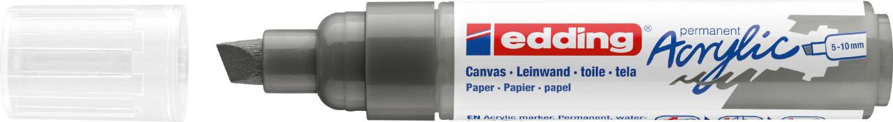 edding 5000 Acrylmarker breit anthrazit von Edding