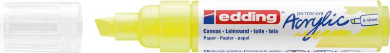 edding 5000 Acrylmarker breit neongelb von Edding