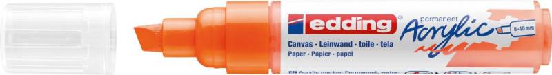 edding 5000 Acrylmarker breit neonorange 5 - 10 mm von Edding