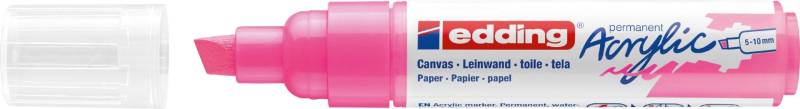 edding 5000 Acrylmarker breit neonpink von Edding