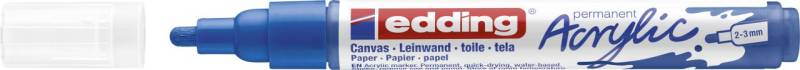 edding 5100 Acrylmarker medium enzianblau 2 - 3 mm von Edding