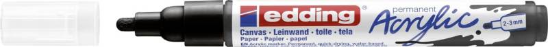 edding 5100 Acrylmarker medium schwarz von Edding