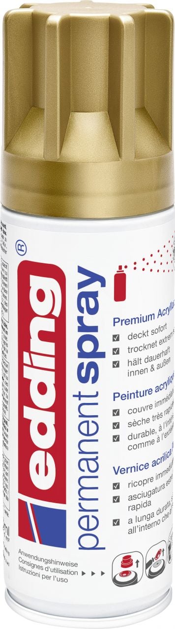 edding 5200 Permanent Spray Premium reichgold matt Acrylic Paint von Edding