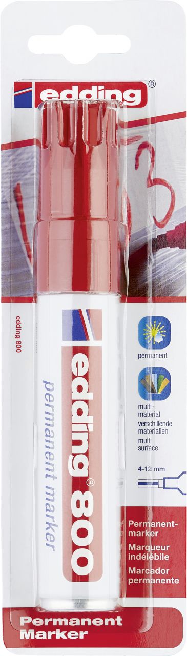 edding 800 permanent marker rot von Edding