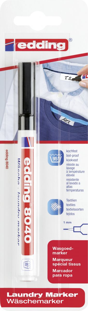 edding 8040 laundry marker schwarz von Edding