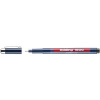 edding 1800 Fineliner 0.1 + 0.3 + 0.5 mm Schwarz von Edding