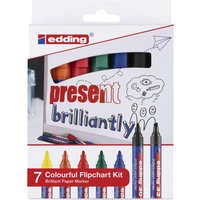 edding Flipchart-Marker 30 1.5 - 3.0 mm Mehrfarbig von Edding