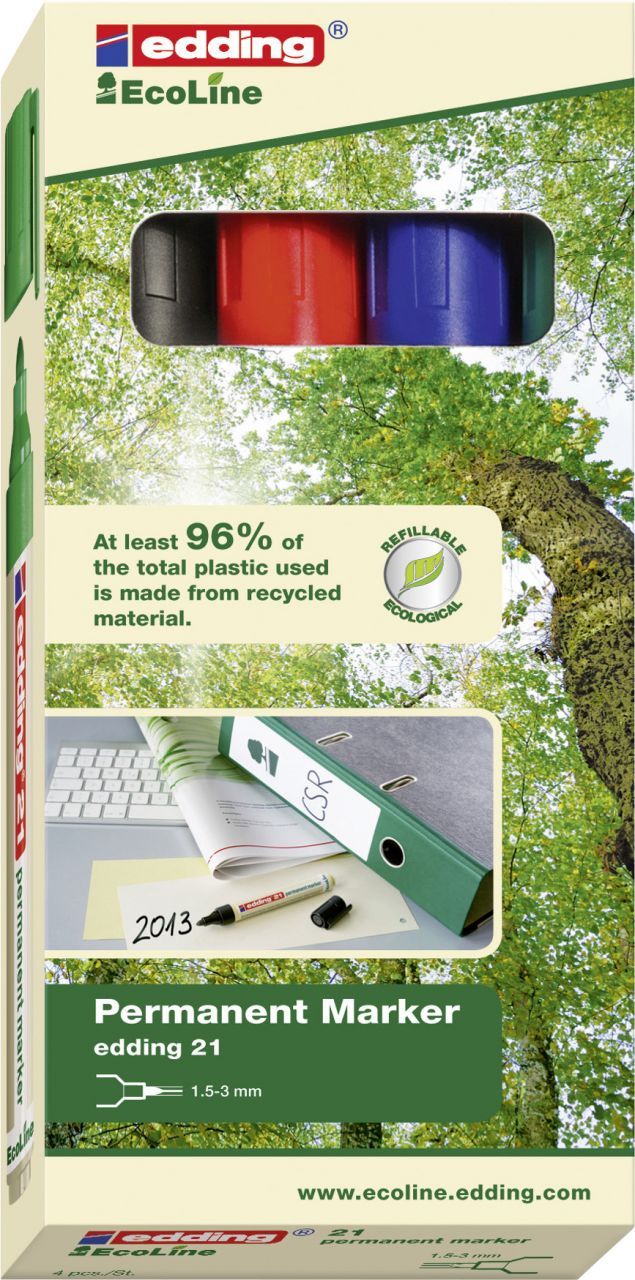 edding Permanentmarker e-21/4 Eco Line von Edding