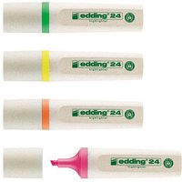 edding Highlighter 24 EcoLine Textmarker farbsortiert, 4 St. von Edding