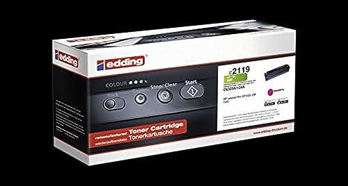 edding Wiederaufbereiteter Toner EDD-2119 - Magenta - Reichweite 1300 Seiten - Ersetzt HP 128A (CE323A) von edding