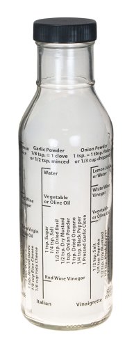 Kolder 13214 Salatdressing-Flasche, Glas, 368 ml, hergestellt in den USA, beige von Eddingtons