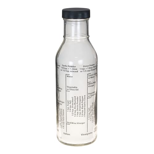 Kolder 13214 Salatdressing-Flasche, Glas, 368 ml, hergestellt in den USA, beige von Eddingtons