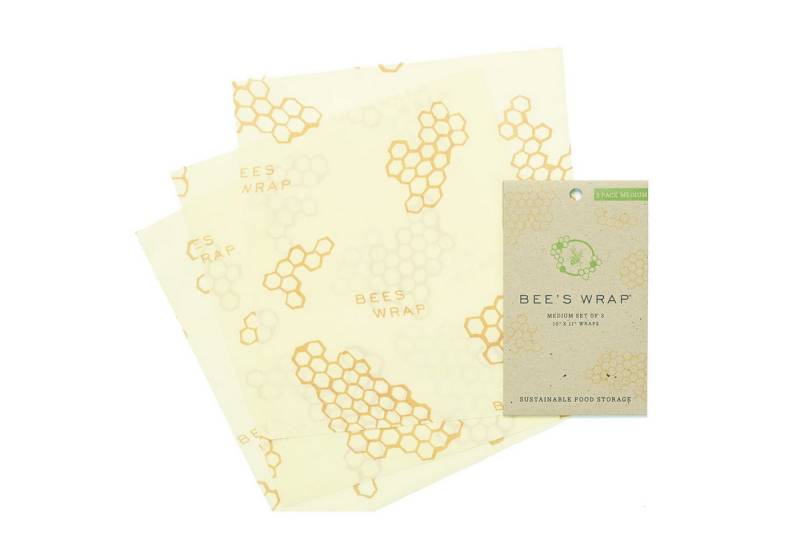 Eddingtons Frischhaltebeutel Bee's Wrap Bienenwachstuch Frischhaltefolien in mittelgroß im 3er Set von Eddingtons