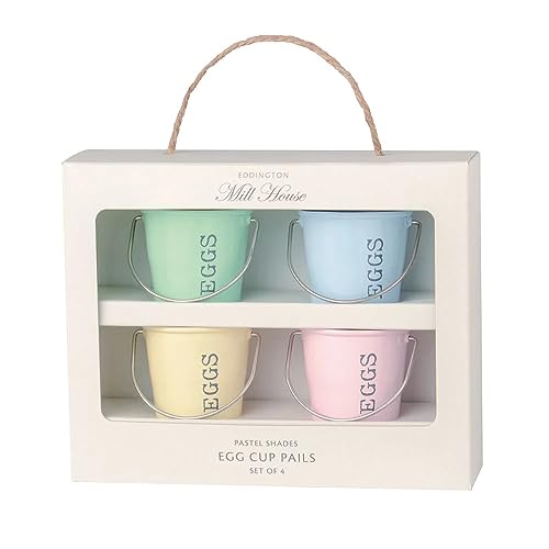 Eddingtons Egg Cup Buckets - Set of 4 Pastel Colours by Eddingtons von Eddingtons