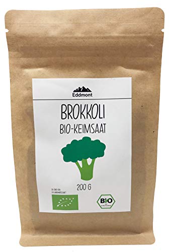 Eddmont Bio Brokkoli Keimsprossen 200 g | Sprossen Keimlinge Microgreens Samen… von Eddmont