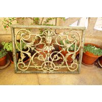 Exceptional Victorian Cast Iron Heater Vent Cover Antique Ornate 1800S Architectural Salvage Square Floor Heat Grate von EdeWerke