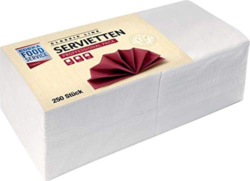 EDEKA Lunchservietten - 33 x 33 cm,weiß, 250 Stück von Edeka