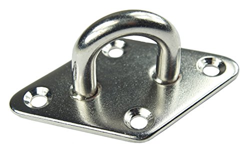 KAMERO Edelstahl V4A, Augplatte/Deckauge, Raute, D10 100 x 60mm KAMERO Edelstahl V4A, Augplatte/Deckauge, Raute, D10 100 x 60mm von KAMERO