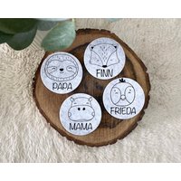 Untersetzer | Kindergeburtstag Kinder |Gastgeschenk Handmade Personalisierbar Geschenk Geburtstag Platzkarten Tischdeko von EdelPrint