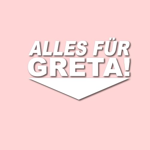 Auto Aufkleber | Alles für Greta | Sticker Shocker Tuning Sport Aufkleber Fahrzeugzubehör Gadget Fahranfänger 18 Jahre OPF Diesel Power Tuningzubehör Auspuffaufkleber Motorradsticker (weiß glanz) von Edelfolien