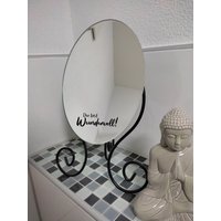 Spiegel Aufkleber | Badezimmer Dekoration Deko Wohnung Haus Du Bist Wundervoll - Motivation Selbstbewusstsein Fördern von Edelfolien