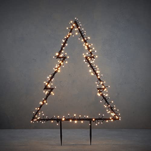 MICA Luca Lighting Garden d'Light Weihnachtsbaum Gartenstecker mit warm-weißer LED-Beleuchtung - L72 x H100 cm - Schwarz MICA Luca Lighting Garden d'Light Weihnachtsbaum Gartenstecker mit warm-weißer LED-Beleuchtung - L72 x H100 cm - Schwarz von Edelman