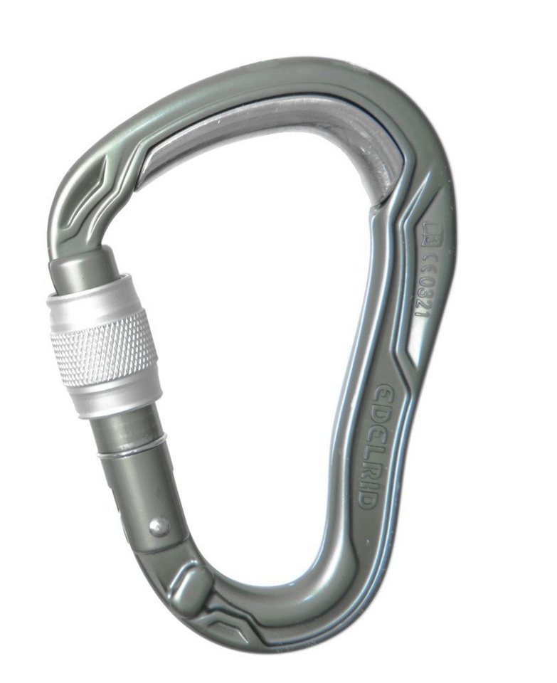 Edelrid Karabiner HMS Bulletproof Screw - Verschlusskarabiner - slate von Edelrid