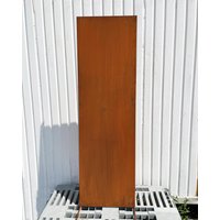 Edelrost Sichtschutz Ohne Motiv Blanko 165x50cm Zum Stecken Gartenstecker Gartendeko Rost Metall Zaun Paravent Pusteblume Rostige Deko von Edelrostwelt