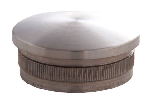 Edelstahl Endkappen Rohrverschluss Stopfen gewölbt 42,4 / 2 mm aus V2A von Pauli Edelstahldesign