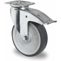 Lenkrolle mit Totalfeststeller ø 125 mm Serie P2T2 Gleitlager von Jungheinrich PROFISHOP